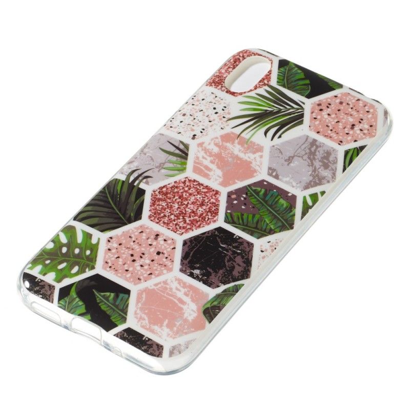 Hoesje voor Huawei Y5 2019 Bijenkorf En Gras Glitter