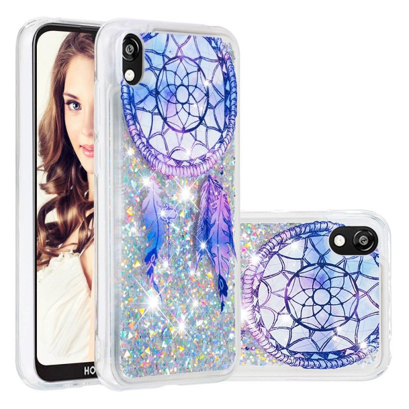 Hoesje voor Huawei Y5 2019 Blauwe Glitter Dromenvanger