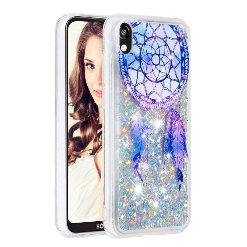 Hoesje voor Huawei Y5 2019 Blauwe Glitter Dromenvanger