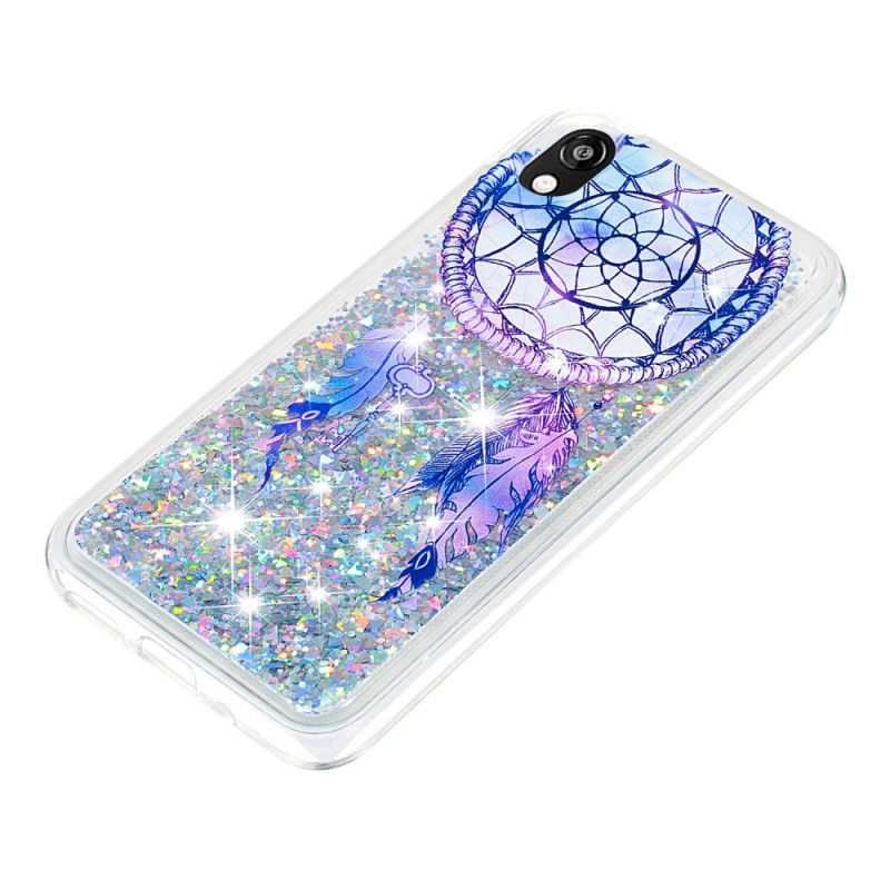 Hoesje voor Huawei Y5 2019 Blauwe Glitter Dromenvanger