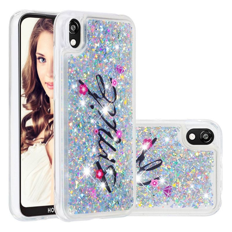 Hoesje voor Huawei Y5 2019 Glitter Glimlach