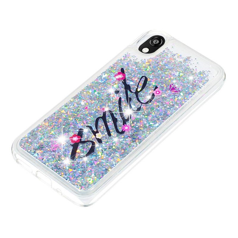 Hoesje voor Huawei Y5 2019 Glitter Glimlach