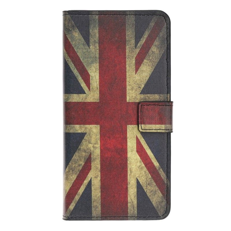 Leren Hoesje Huawei Y5 2019 Engelse Vlag