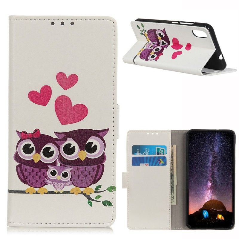 Leren Hoesje Huawei Y5 2019 Telefoonhoesje Familie Van Uilen