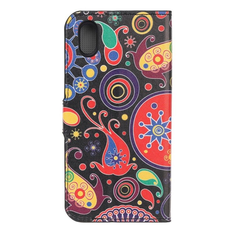 Leren Hoesje Huawei Y5 2019 Telefoonhoesje Melkwegontwerp