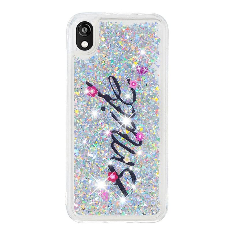 Case Hoesje Honor 8S Telefoonhoesje Glitter Glimlach