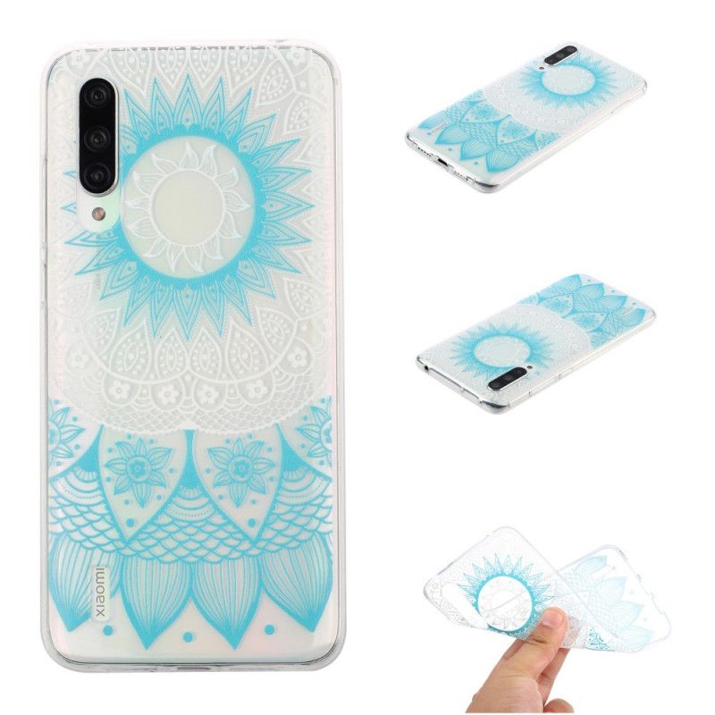 Case Hoesje Xiaomi Mi 9 Lite Roze Telefoonhoesje Transparante Kleurrijke Mandala