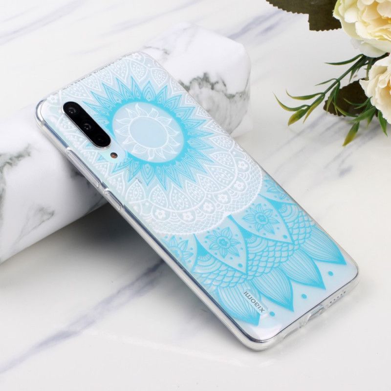 Case Hoesje Xiaomi Mi 9 Lite Roze Telefoonhoesje Transparante Kleurrijke Mandala