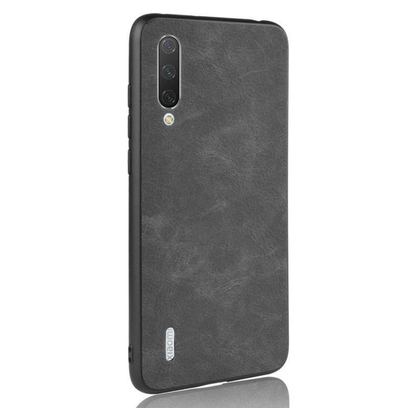 Hoesje voor Xiaomi Mi 9 Lite Donkerblauw Vintage Look Leereffect