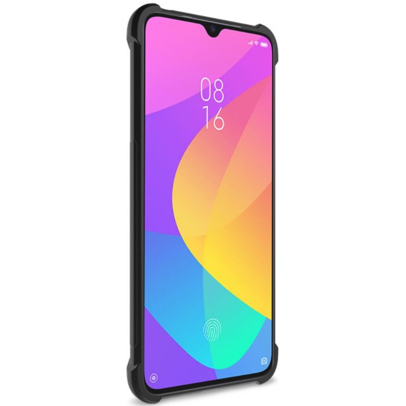 Hoesje voor Xiaomi Mi 9 Lite Grijs Zwart Met Imak-Schermfilm