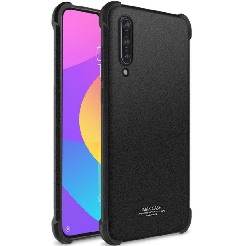 Hoesje voor Xiaomi Mi 9 Lite Grijs Zwart Met Imak-Schermfilm