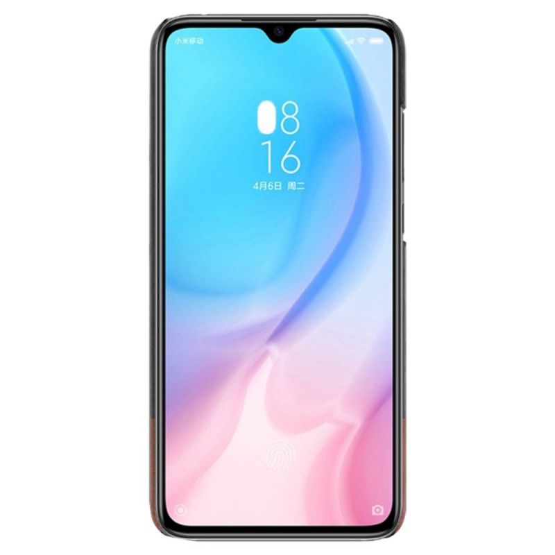 Hoesje voor Xiaomi Mi 9 Lite Rood Zwart Imak Ruiyi Serie Leereffect