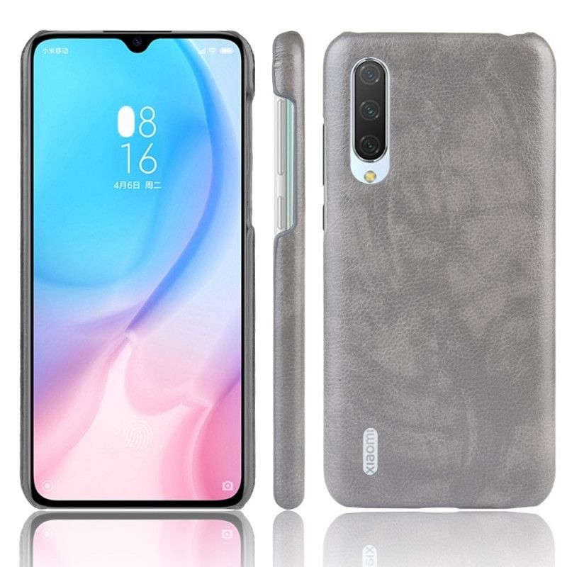 Hoesje Xiaomi Mi 9 Lite Rood Zwart Lychee Kunstleer