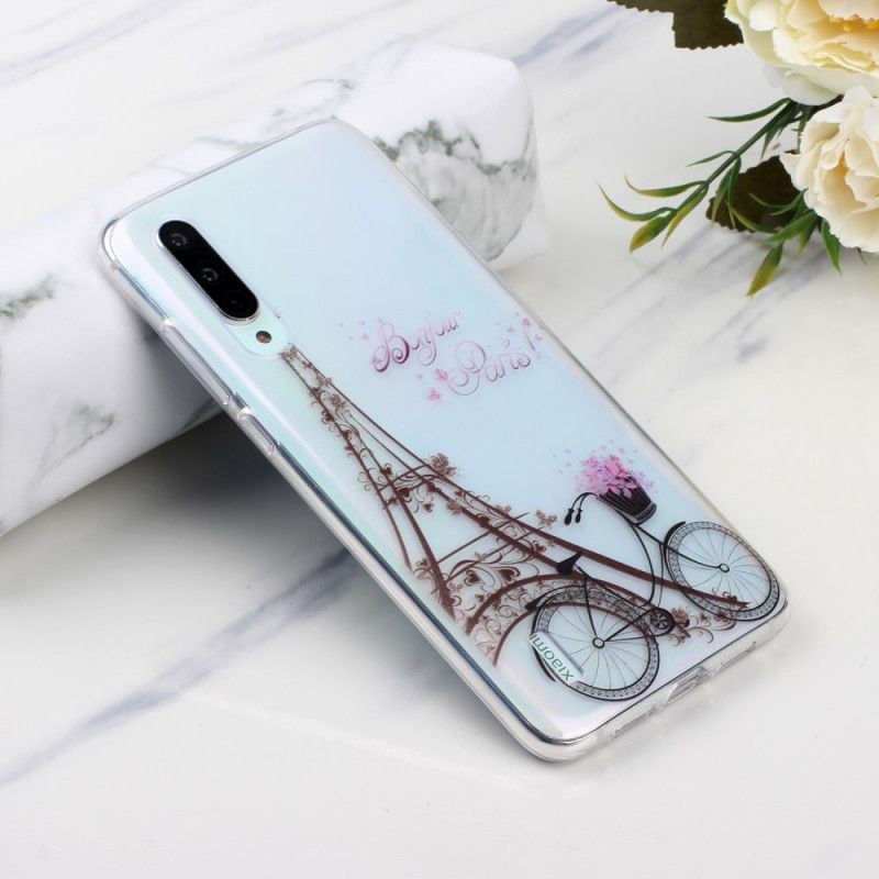 Hoesje Xiaomi Mi 9 Lite Transparant Hallo Parijs