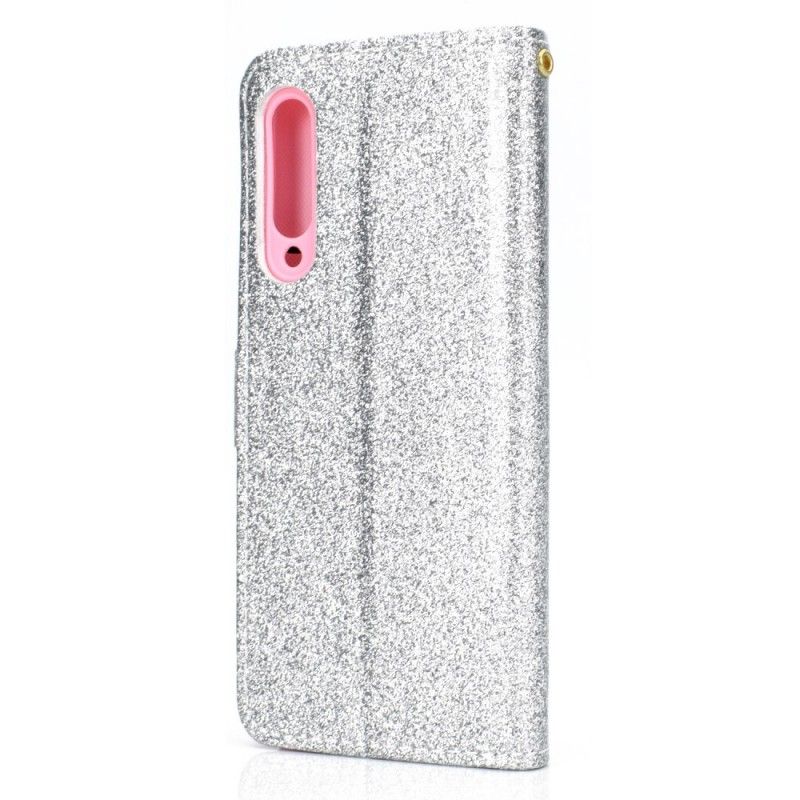 Cover Folio-hoesje Xiaomi Mi 9 Rose Goud Telefoonhoesje Pailletten