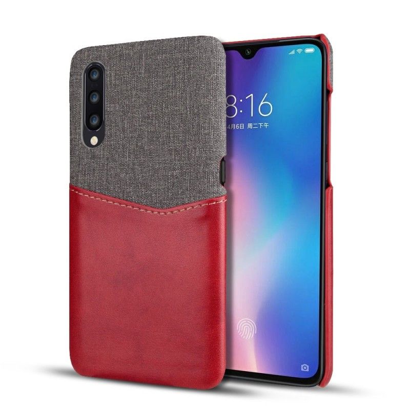 Hoesje Xiaomi Mi 9 Lichtblauw Zwart Sleuf