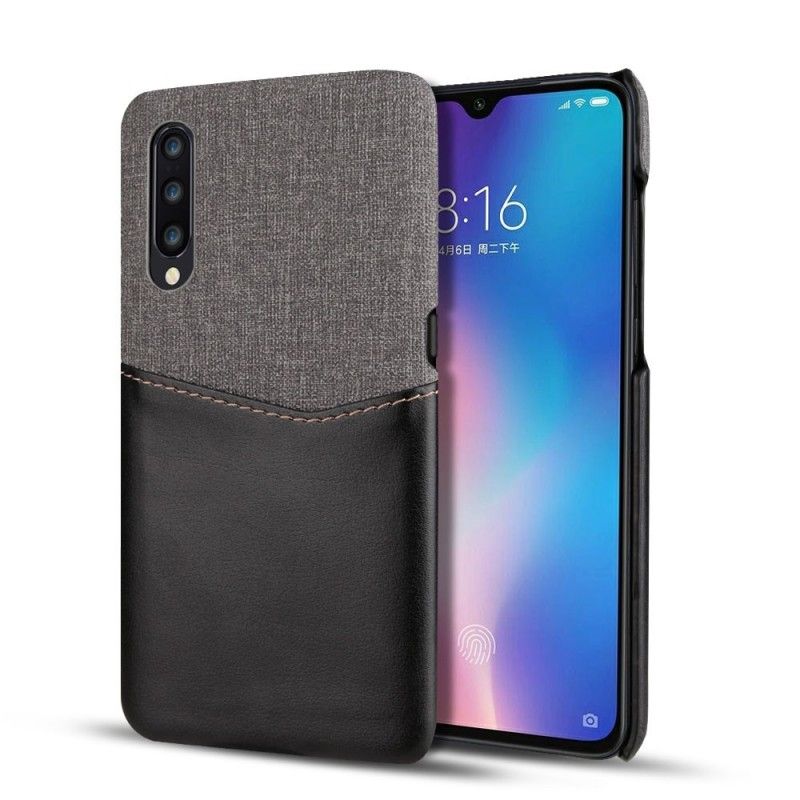 Hoesje Xiaomi Mi 9 Lichtblauw Zwart Sleuf