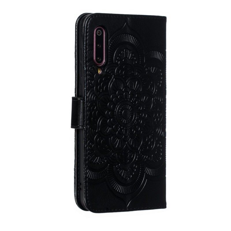 Leren Hoesje Xiaomi Mi 9 Grijs Zwart Hele Mandala