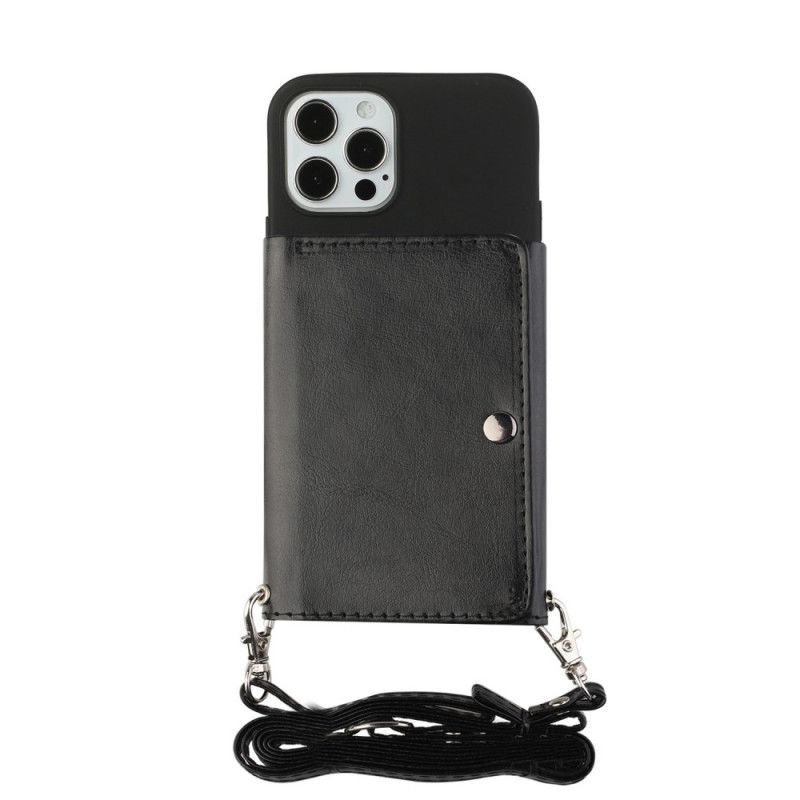 Iphone 12/12 Pro Case Schouderriem Kaarthouder