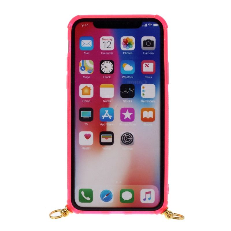 Iphone X / Xs-Hoesje Met Trekkoord En Kaarthouder