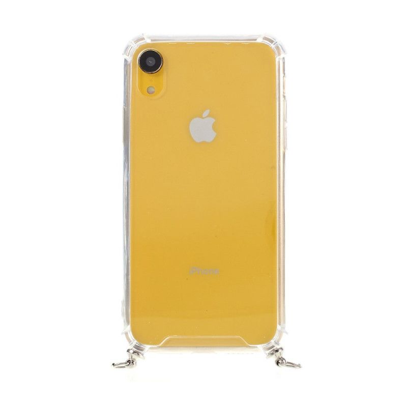 Iphone Xr Hybride Hoesje Met Gekleurd Koord