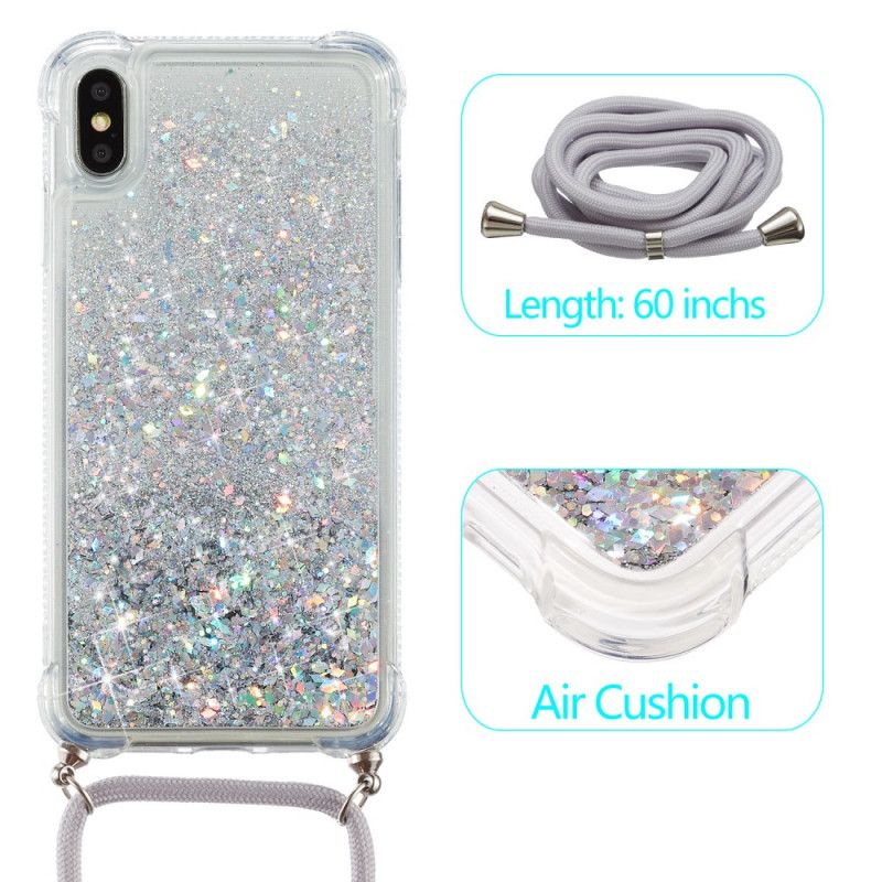 Iphone Xs Max Glitter- En Snoerbehuizing