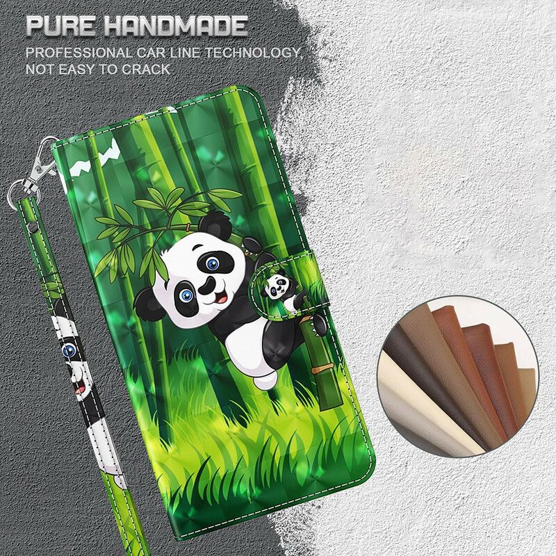 Bescherming Hoesje iPhone 13 Mini Panda En Bamboe