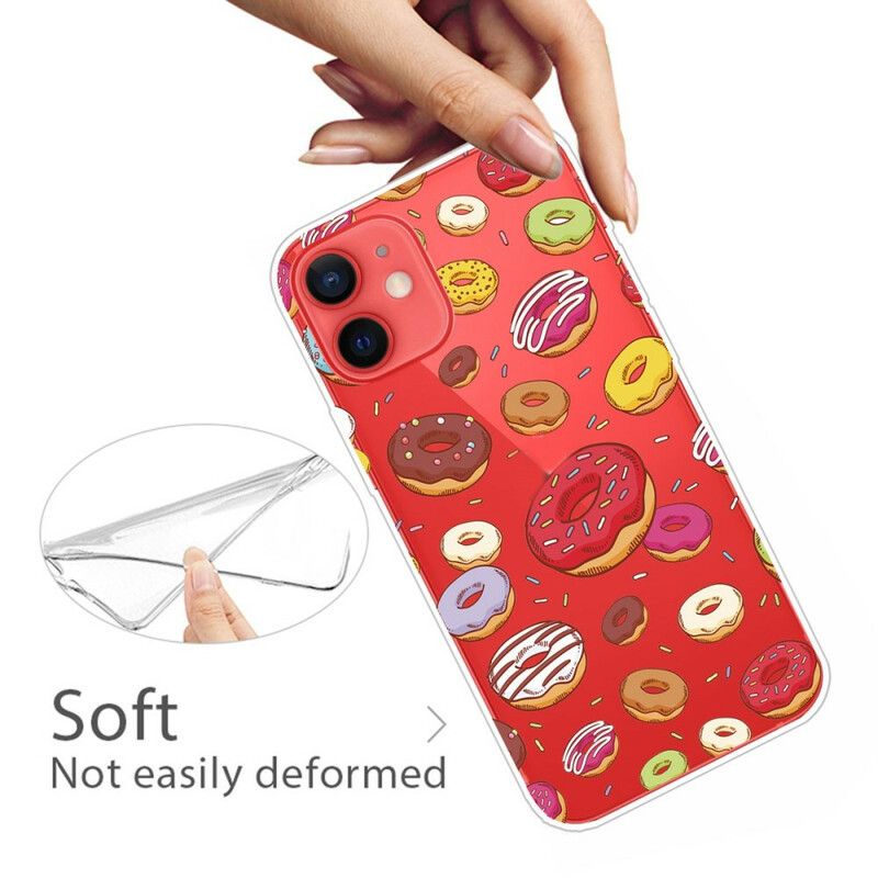 Cover Hoesje iPhone 13 Mini Telefoonhoesje Liefde Donuts