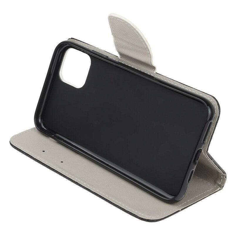 Flip Case Leren iPhone 13 Mini Londen Leven