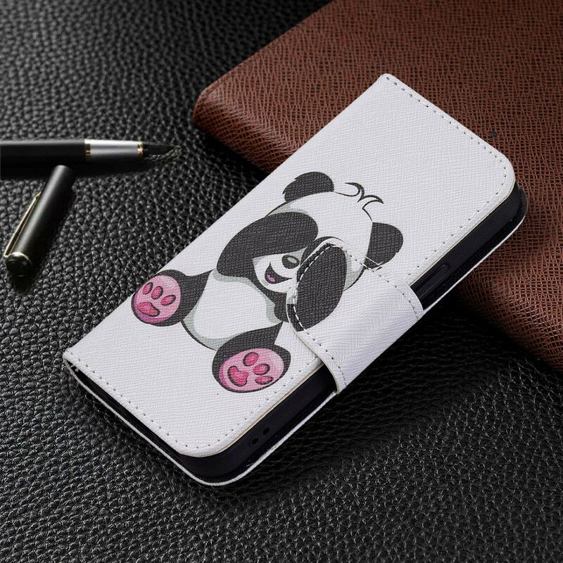 Folio-hoesje iPhone 13 Mini Telefoonhoesje Panda Plezier