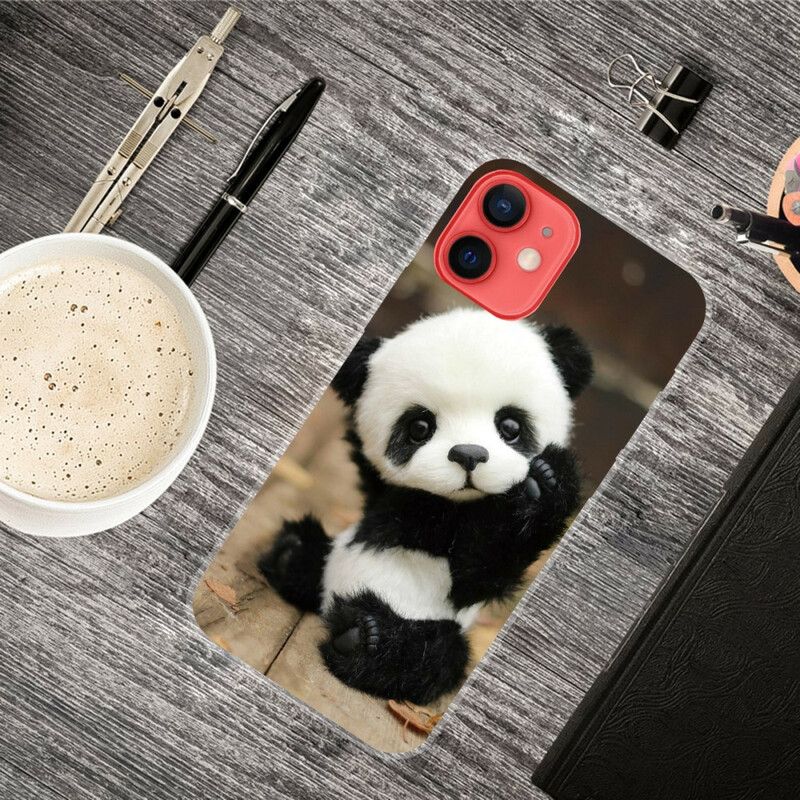 Hoesje iPhone 13 Mini Flexibele Panda