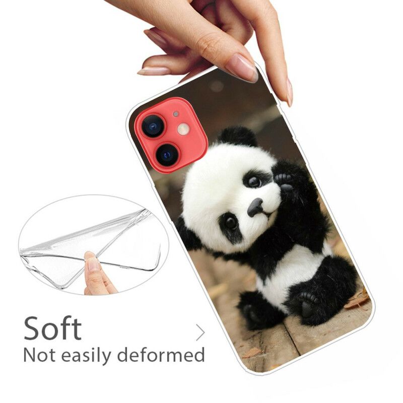 Hoesje iPhone 13 Mini Flexibele Panda