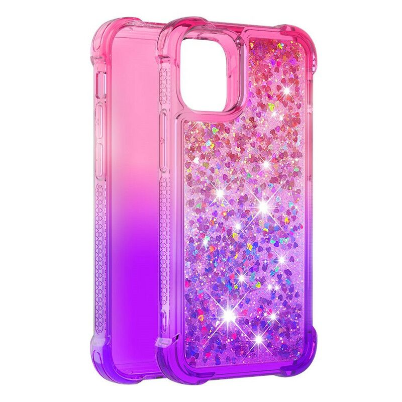 Hoesje iPhone 13 Mini Glitterkleuren Bescherming Hoesje