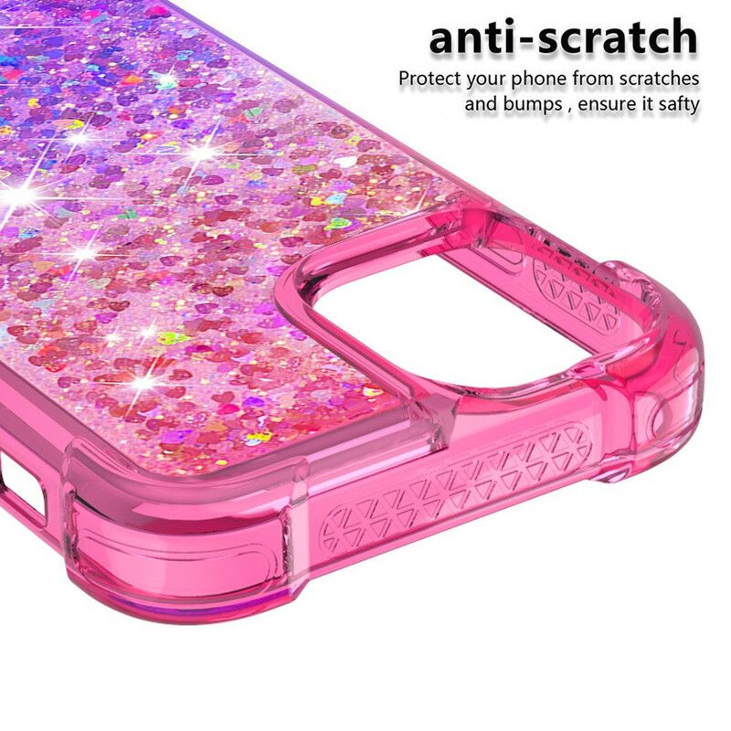 Hoesje iPhone 13 Mini Glitterkleuren Bescherming Hoesje