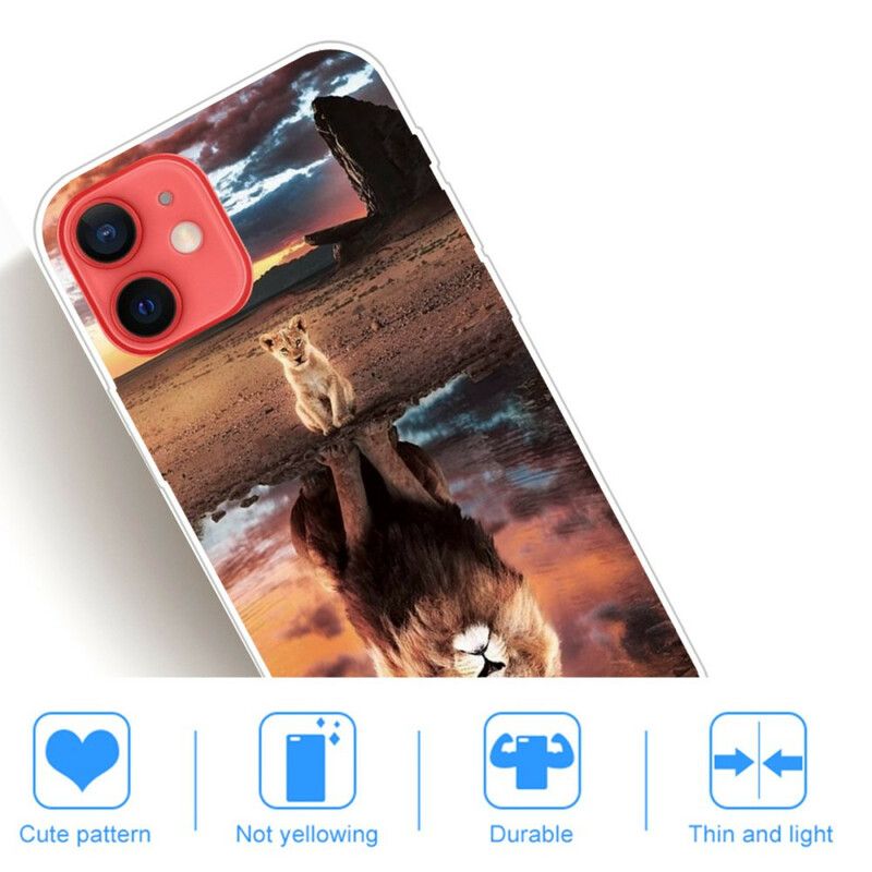 Hoesje Voor iPhone 13 Mini Droom Van Leeuwenwelp