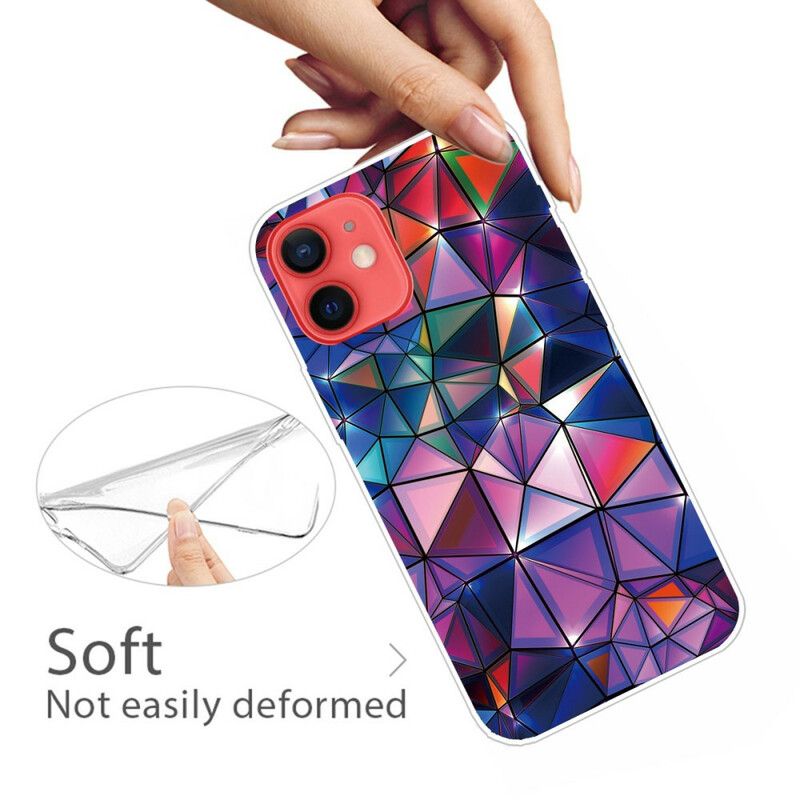 Hoesje Voor iPhone 13 Mini Flexibele Geometrie