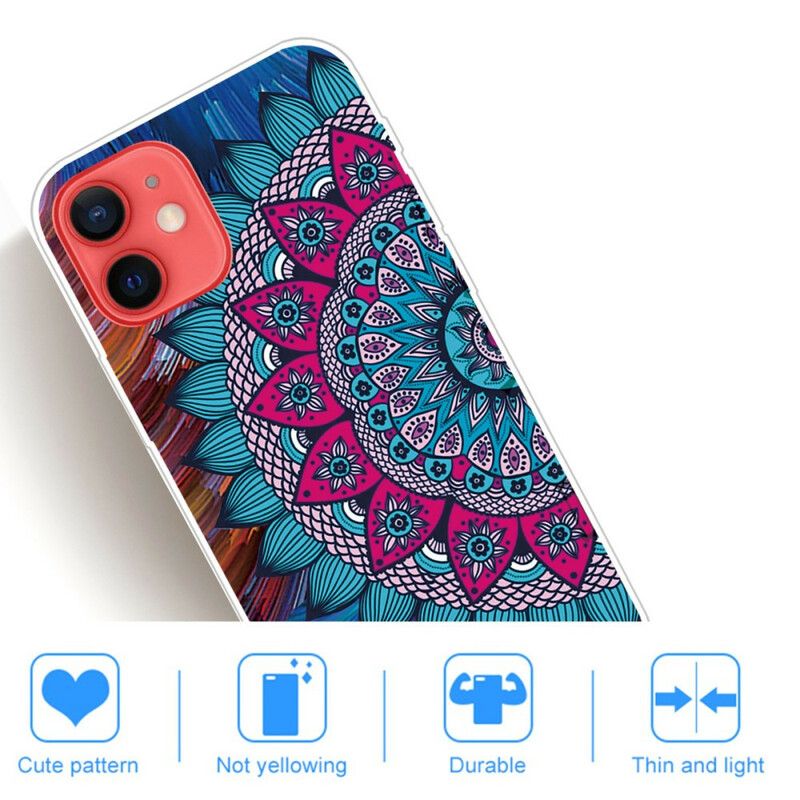 Hoesje Voor iPhone 13 Mini Kleurrijke Mandala