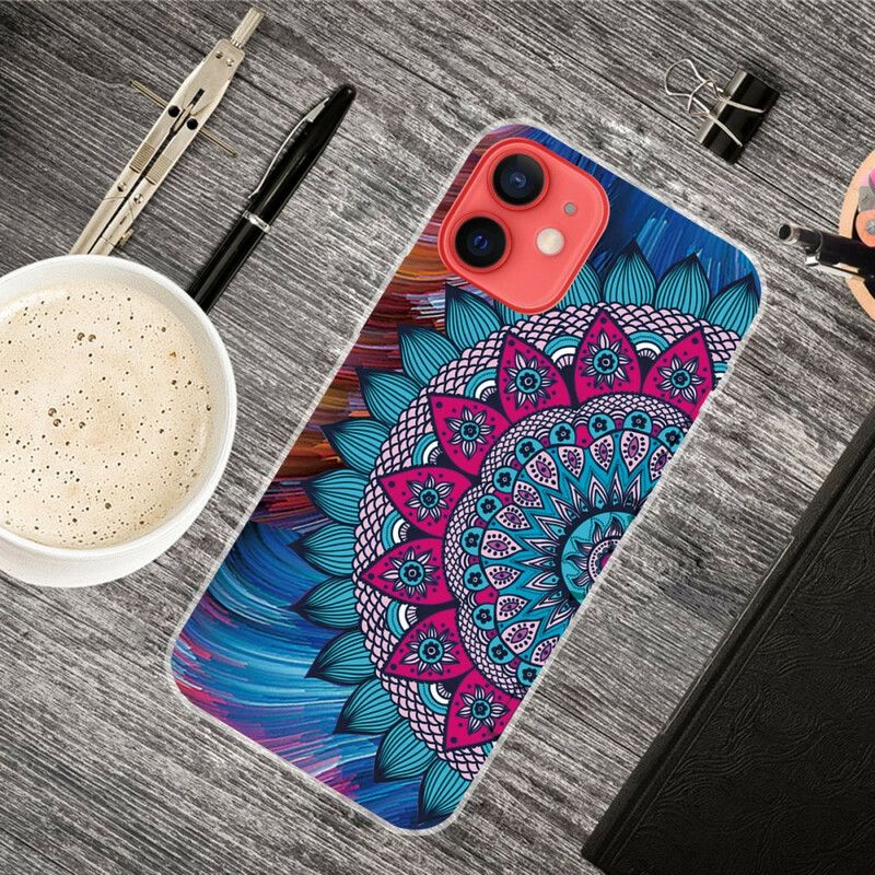 Hoesje Voor iPhone 13 Mini Kleurrijke Mandala