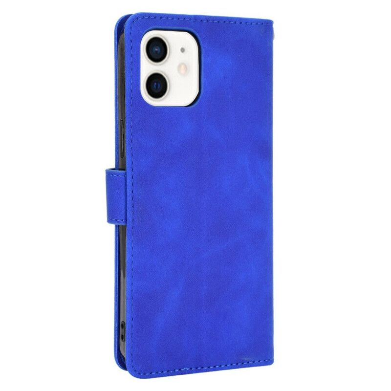 Leren Hoesje iPhone 13 Mini Huid-aanraking Bescherming Hoesje