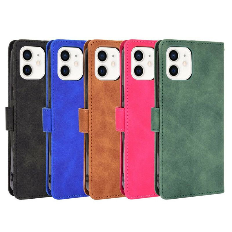 Leren Hoesje iPhone 13 Mini Huid-aanraking Bescherming Hoesje