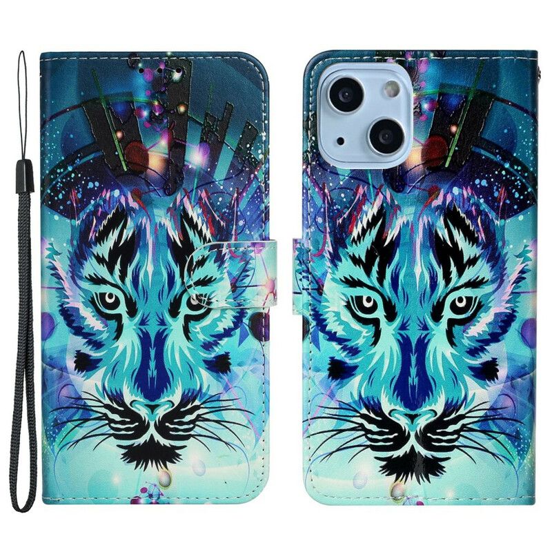 Leren Hoesje iPhone 13 Mini Ijstijger Bescherming Hoesje