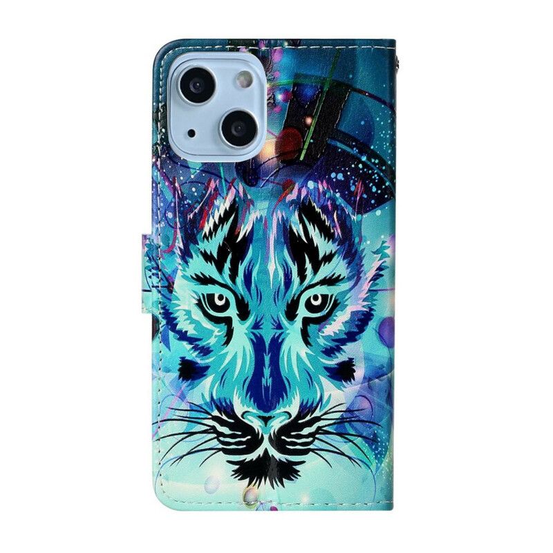 Leren Hoesje iPhone 13 Mini Ijstijger Bescherming Hoesje