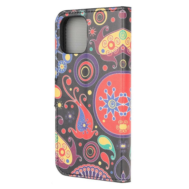 Leren Hoesje iPhone 13 Mini Ontwerp Galaxy