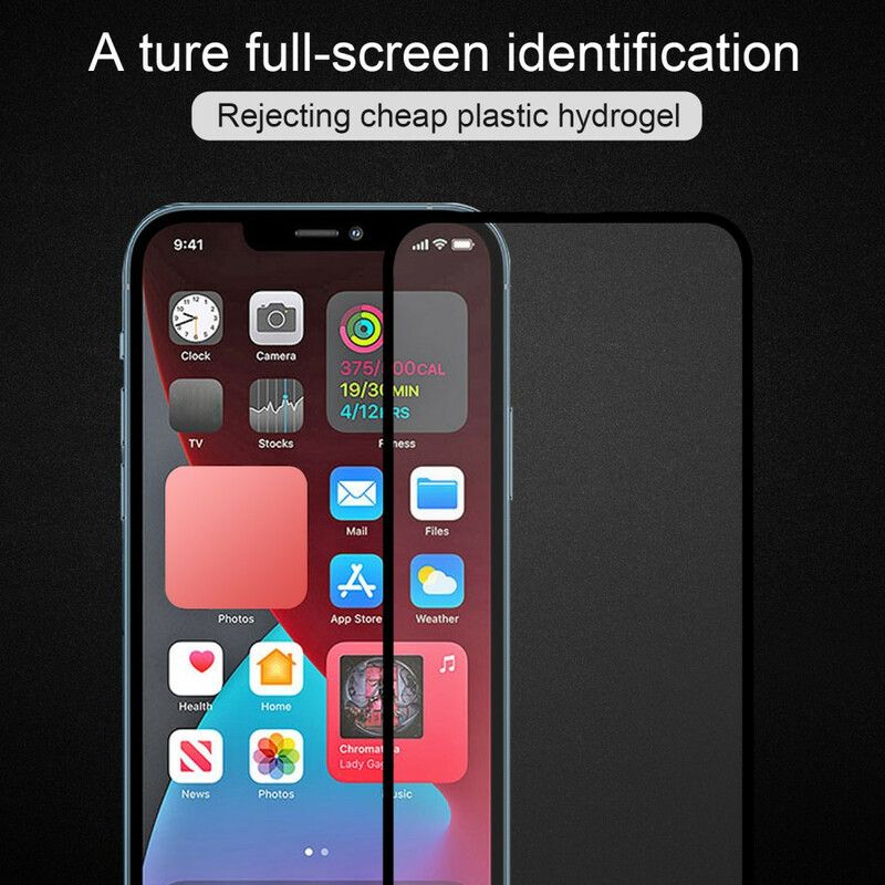 Zwarte Rand Gehard Glas Screenprotector iPhone 13 Mini