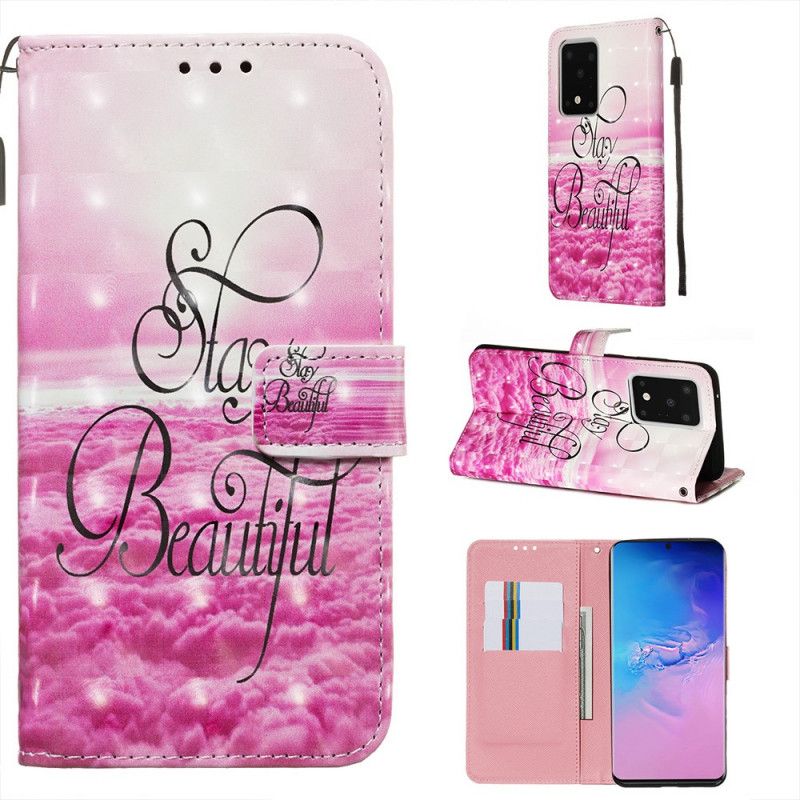 Flip Case Leren Samsung Galaxy S20 Ultra Blijf Mooi