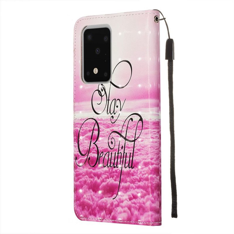 Flip Case Leren Samsung Galaxy S20 Ultra Blijf Mooi