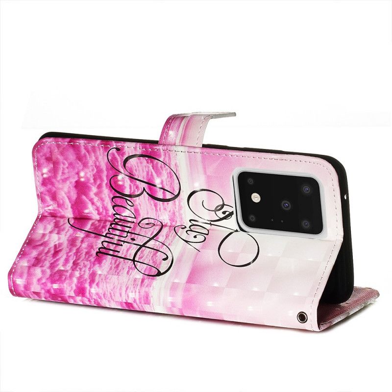 Flip Case Leren Samsung Galaxy S20 Ultra Blijf Mooi