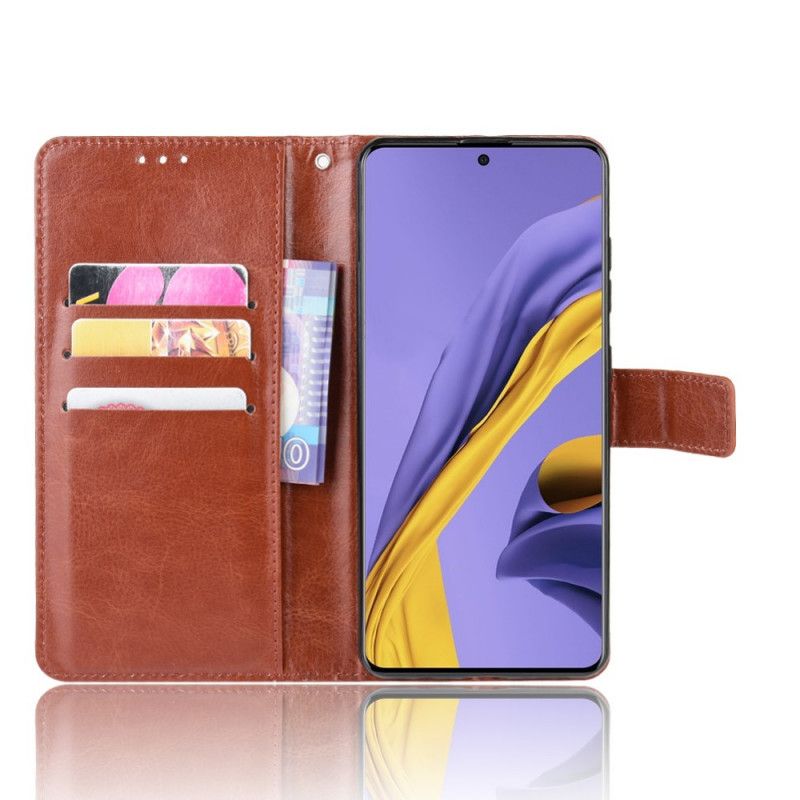 Leren Hoesje voor Samsung Galaxy S20 Ultra Rood Zwart Flitsend Kunstleer