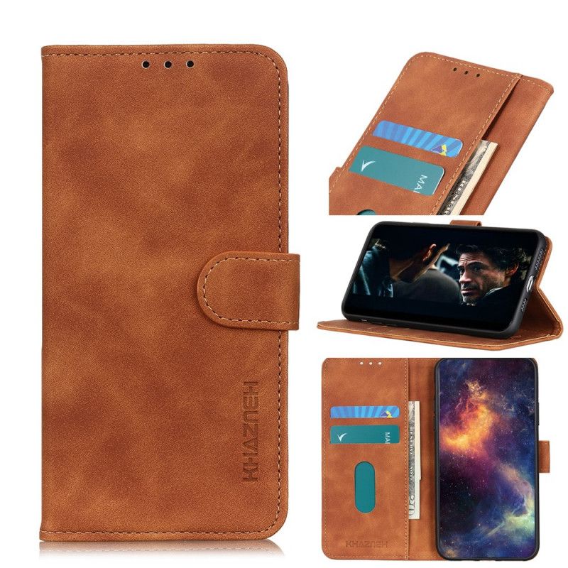 Leren Hoesje voor Samsung Galaxy S20 Ultra Rood Zwart Vintage Khazneh Leereffect