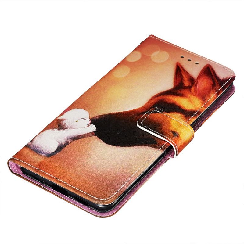 Leren Hoesje voor Samsung Galaxy S20 Ultra Vriend Van Ernest De Kat